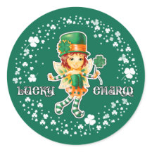 Lucky Charm. Fairy Irish Girl St.Patrick's Day