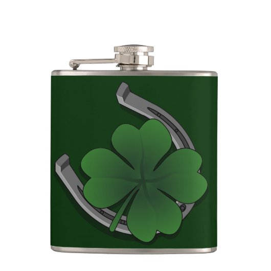 Lucky Charm Flask St. Patrick's Luck Drink Flask Heupfles (Voorkant)