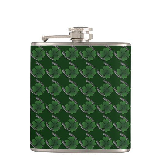 Lucky Charm Flask St. Patrick's Luck Drink Flask Heupfles (Voorkant)