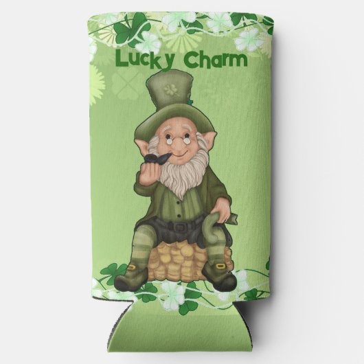 Lucky Charm Fun Leprechaun Pot of Gold Irish Beer Seltzer Blikjeskoeler (Achterkant)