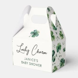 Lucky Charm Green Shamrock Baby shower Bedankdoosjes