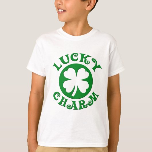 Lucky Charm Green/White Cirkel T-shirt (Voorkant)