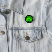 Lucky Charm Groene Klaver Ronde Button 3,2 Cm (In situ)