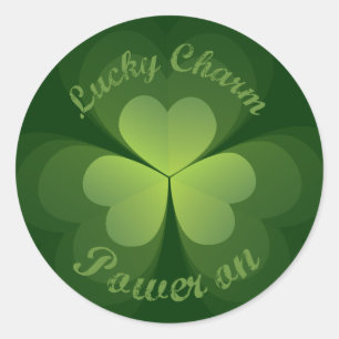 Lucky Charm ingeschakeld Ronde Sticker