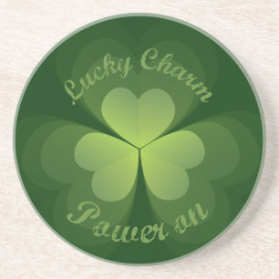 Lucky Charm ingeschakeld Zandsteen Onderzetter