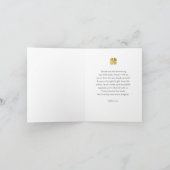 Lucky Charm Irish Baby shower bedankkaart (Binnen)