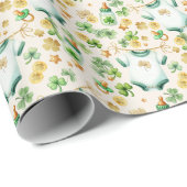 Lucky Charm Irish Baby shower Cadeauverpakking Cadeaupapier (Rol Hoek)