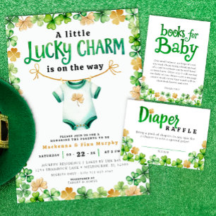 Lucky Charm Irish Baby shower Kaart