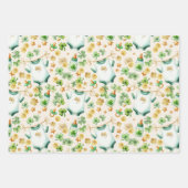 Lucky Charm Irish Baby shower Wrapping Sheets Inpakpapier Vel (Voorkant 3)