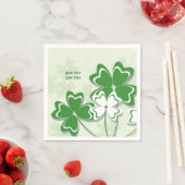 Lucky charm Irish clover shamrock St. Patrick's Servet (Insitu)
