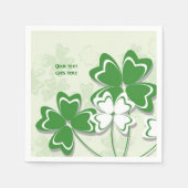 Lucky charm Irish clover shamrock St. Patrick's Servet (Voorkant)
