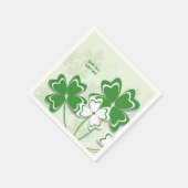 Lucky charm Irish clover shamrock St. Patrick's Servet (Hoek)