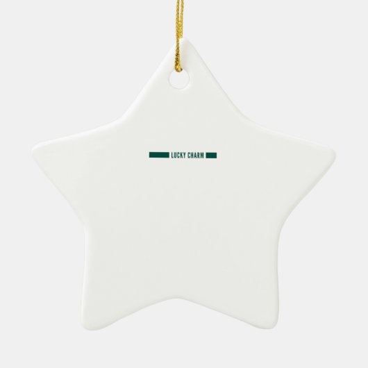 Lucky charm keramisch ornament (Voorkant)