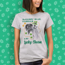 Lucky Charm Kerry Blue Terrier Irish Dog mama Funn