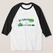  Lucky Charm Kiss Shamrock Mannen T-shirt (Laagn)