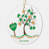 Lucky charm klaver klaver shamrock St. Patrick's D Keramisch Ornament (Links)