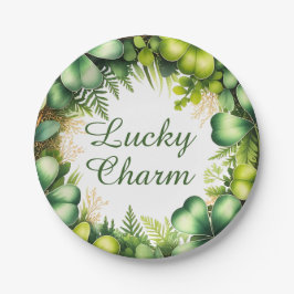 Lucky Charm Klaverkrans Papieren Borden Bordje
