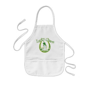 Lucky Charm Leprechaun Apron Kinder Schort