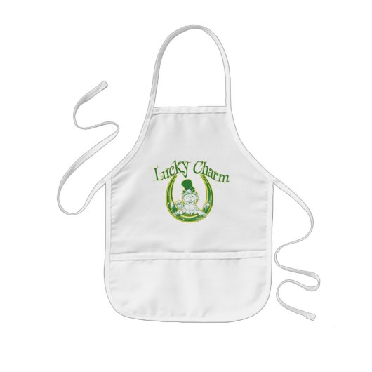 Lucky Charm Leprechaun Apron Kinder Schort (Voorkant)