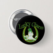 Lucky Charm Leprechaun Button (Voorkant /achterkant)