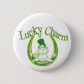 Lucky Charm Leprechaun Button (Voorkant)