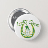 Lucky Charm Leprechaun Button (Voorkant /achterkant)