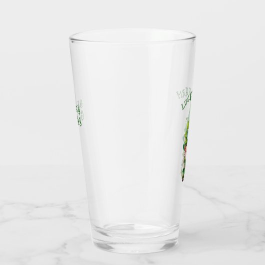 Lucky Charm Leprechaun Gnome - Gepersonaliseerd Glas (Rechts)