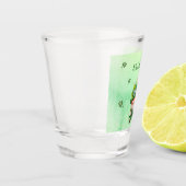 Lucky Charm Leprechaun Gnome - Gepersonaliseerd Shot Glas (Links)