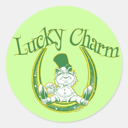 Lucky Charm Leprechaun Sticker (Voorkant)