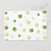 Lucky Charm Luier Raffle Kaart (Achterkant)