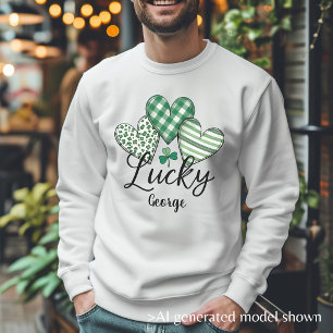 Lucky Charm: Op Maat Gemaakte St. Patrick's Day He T-shirt