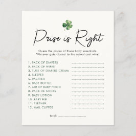 Lucky Charm Prijs is Juiste Baby shower Spel