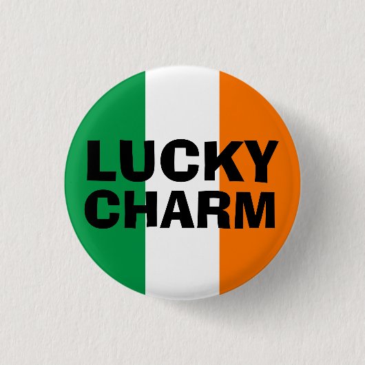 Lucky Charm Ronde Button 3,2 Cm (Voorkant)