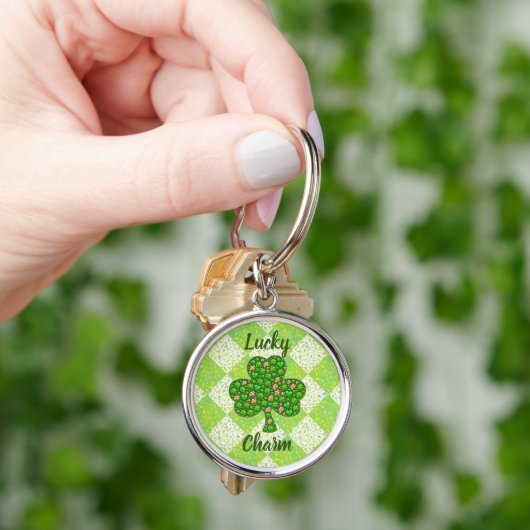 Lucky Charm Round Sleutelhanger (Hand)