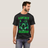 Lucky Charm Saint Patrick's Hond Graphic T-shirt (Voorkant volledig)