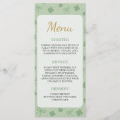 Lucky Charm Shamrock Baby Shower Menu (Voorkant)