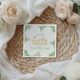 Lucky Charm Shamrock Baby Shower Napkin Servet