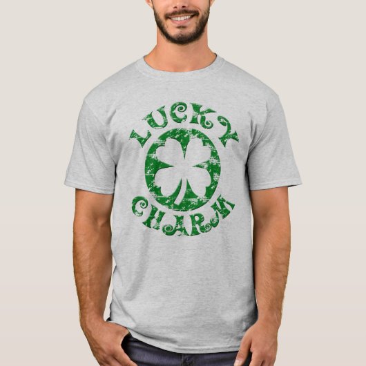 Lucky Charm Shamrock Green St. Patrick's Day T-Shi T-shirt (Voorkant)