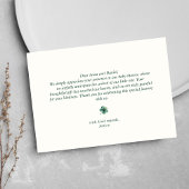 Lucky Charm Shamrock Heart Baby shower Bedankkaart