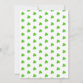 Lucky Charm Shamrock St. Patricks Day Verjaardag Kaart (Achterkant)