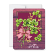 Lucky Charm Shamrocks  Cute Happy Nieuwjaar