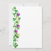 Lucky Charm Shamrocks en Clover Baby shower Kaart (Achterkant)