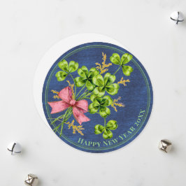 Lucky Charm Shamrocks Vintage Schattig Gelukkig Ni Feestdagenkaart