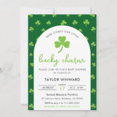 Lucky Charm St Patrick’s Day Baby Shower Kaart (Voorkant)