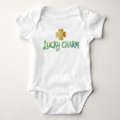 Lucky Charm St. Patrick's Baby Body Romper (Voorkant)