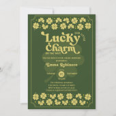 Lucky Charm st Patrick's dag baby shower Kaart (Voorkant)