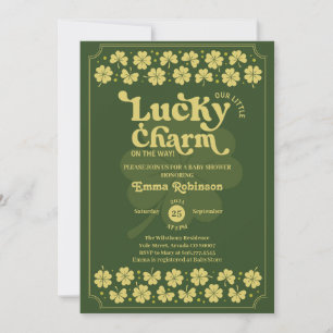 Lucky Charm st Patrick's dag baby shower Kaart