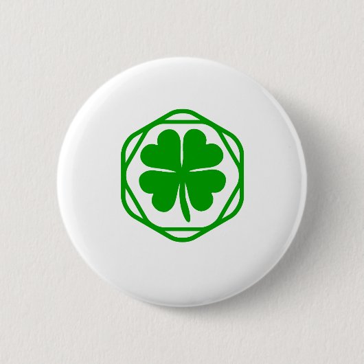 Lucky Charm St. Patrick's dag Ronde Button 5,7 Cm (Voorkant)