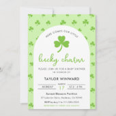 Lucky Charm St. Patrick's Day Baby Shower Kaart (Voorkant)