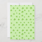 Lucky Charm St. Patrick's Day Baby Shower Kaart (Achterkant)